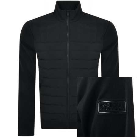 Barbour International Flight Sweatshirt Black Mainline Menswear